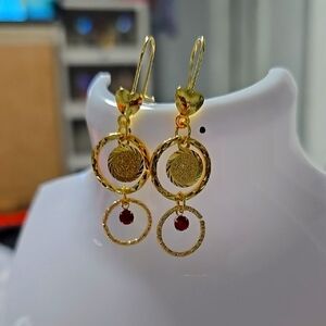 Elegant Gold Dangle Earrings